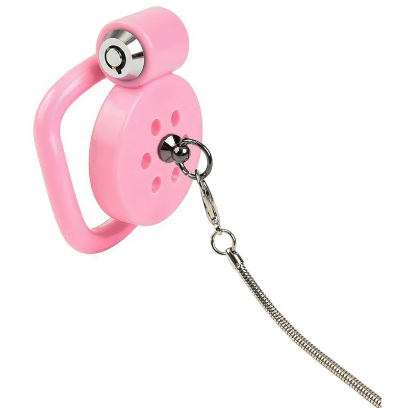 CockLock Cage avec laisse Leashidy 2.5 x 3.8 cm Rose